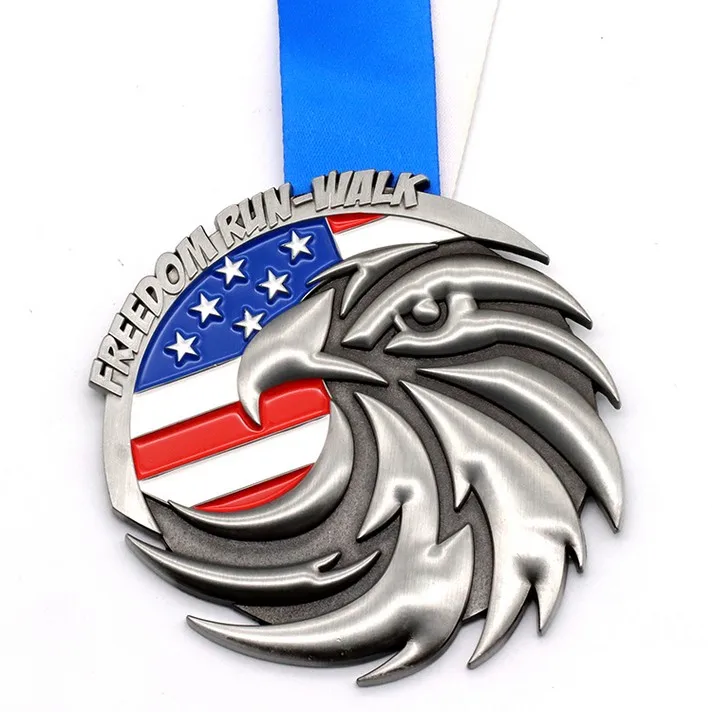 Free Samples Funny Trophies Awards Metal Women Racing Medal