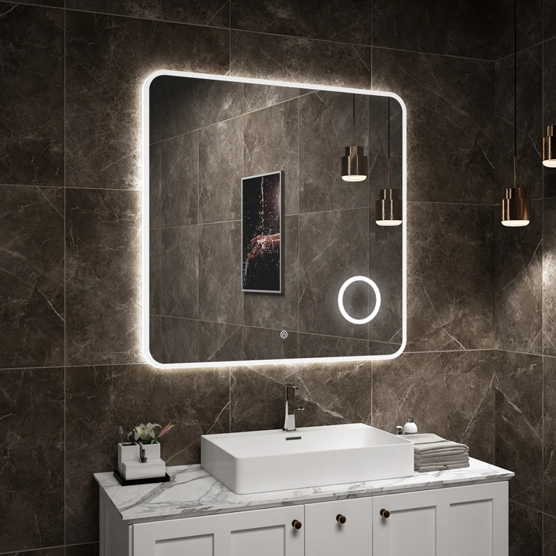 Bathroom Mirror With Led Light Wall Hung Led Mirror Top Bathroom Mirror