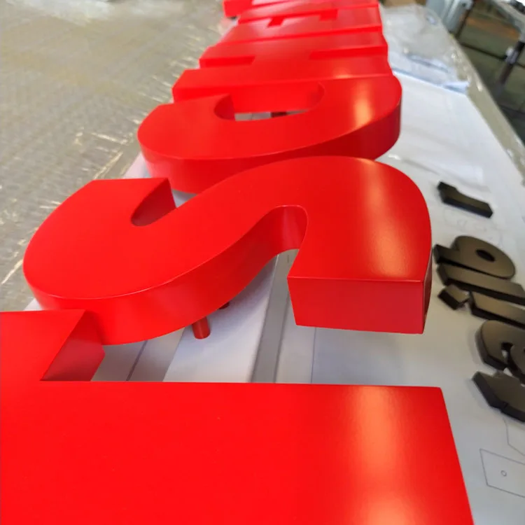 3d signage logo 3d logo standing sign custom 3d led light logo with backlight