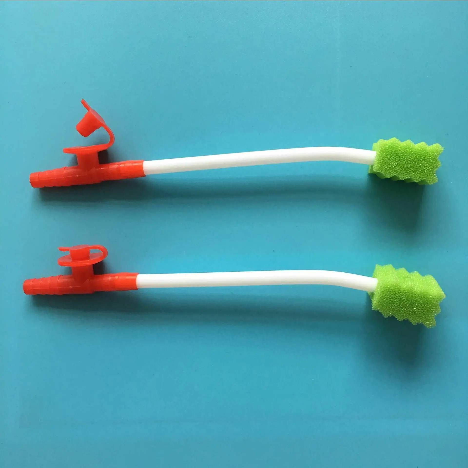 suction swab toothbrush suction with cover for patient health caring transparent tube