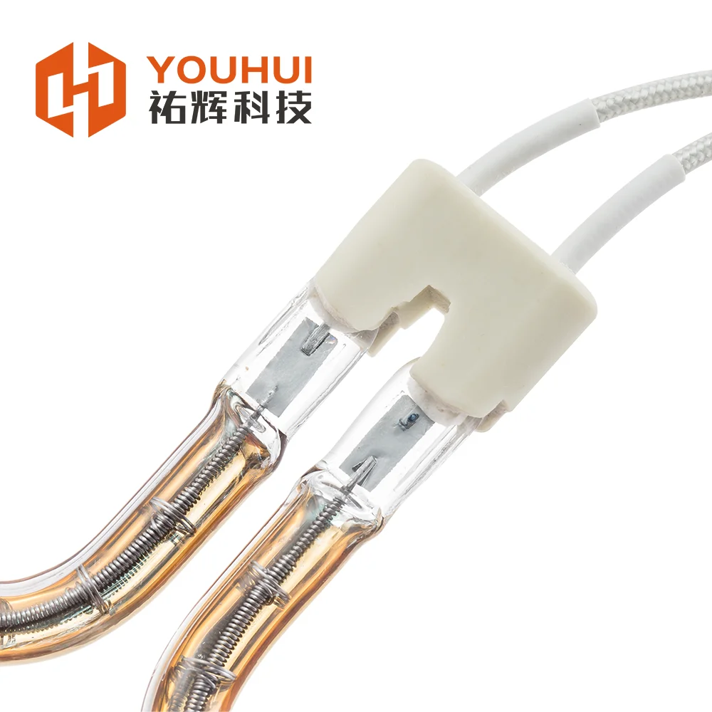 UVIR customized Round Halogen Oven Light ir quartz tube infrared heating 1000w