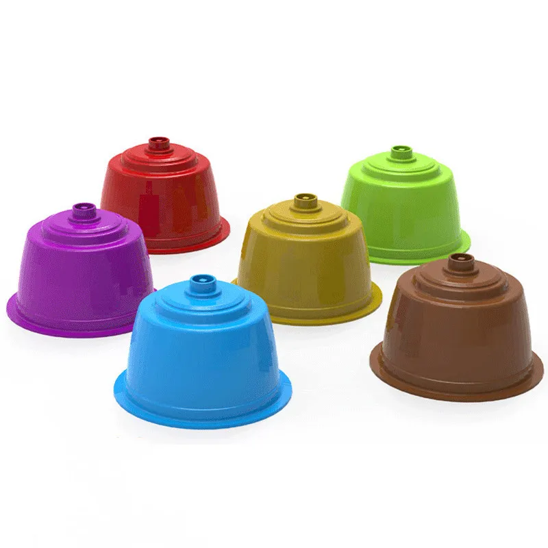 Reusable Coffee Capsule Filter Cup for cafe Dolce Gusto Refillable Spoon Brush Filter Baskets Pod Soft Taste Sweet