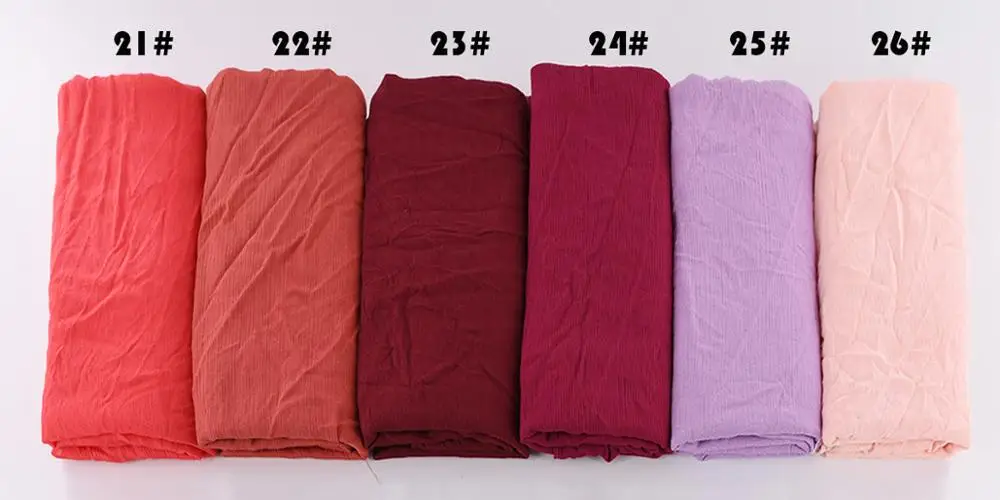 New wholesale 2020 big winter crinkle rayon cotton muslim women hijab shawl pashmina