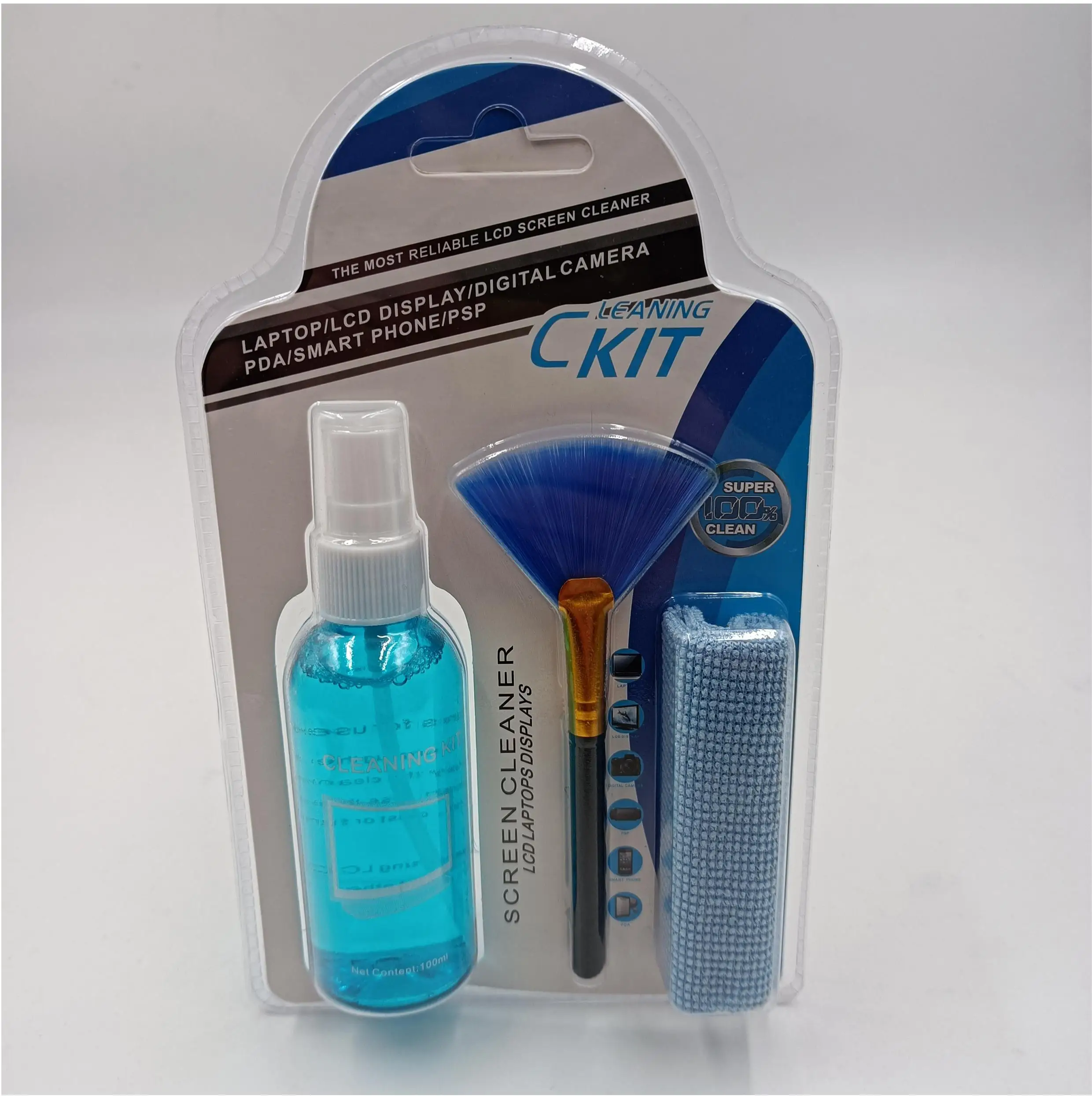 Multi-purpose Screen Cleaning Kit Spray Cleaner LCD Laptop TV Cleaner Kit