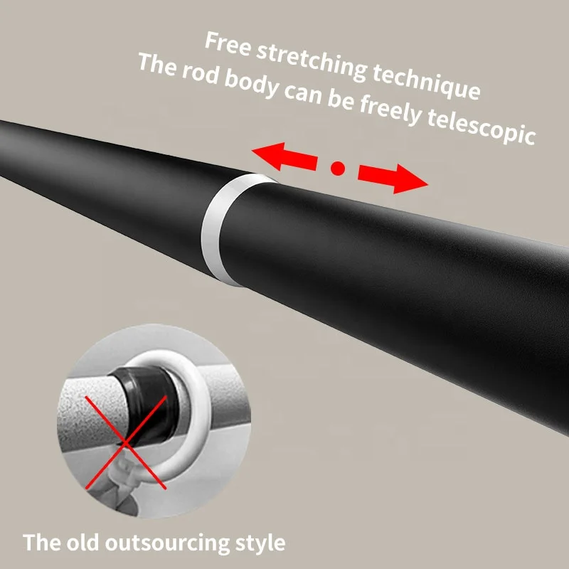 
easy to remove and install High quality decorative curtain rod telescopic adjustable curtain rod 