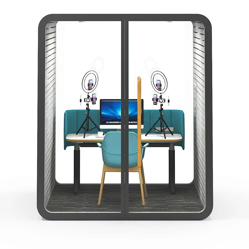 Commercial Office Furniture Acoustic Workstation 1 Person Private Cabin Office Phone Pod Soundproof