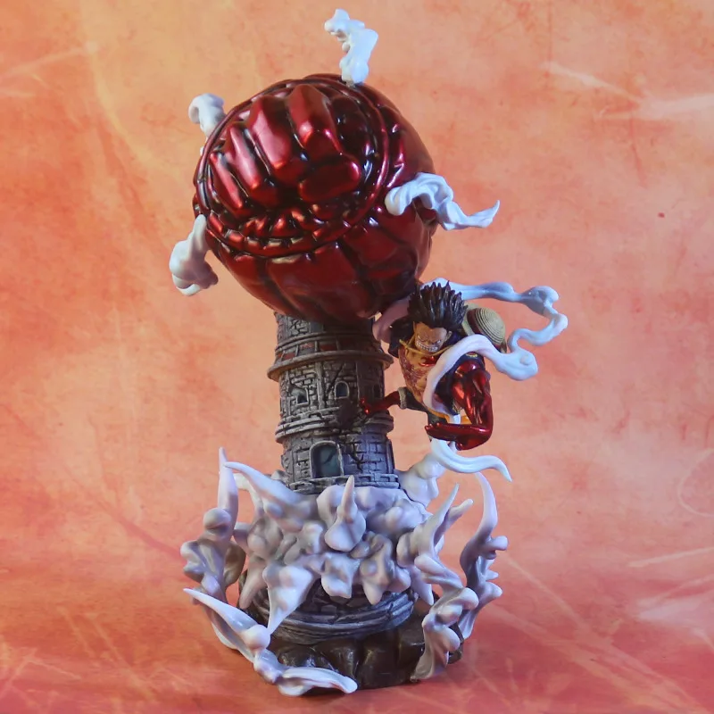 Hot Selling  28cm GK Japan anime One Pieced Monkey D Luffy action figure Gear 4 luffy PVC toy Model gifts