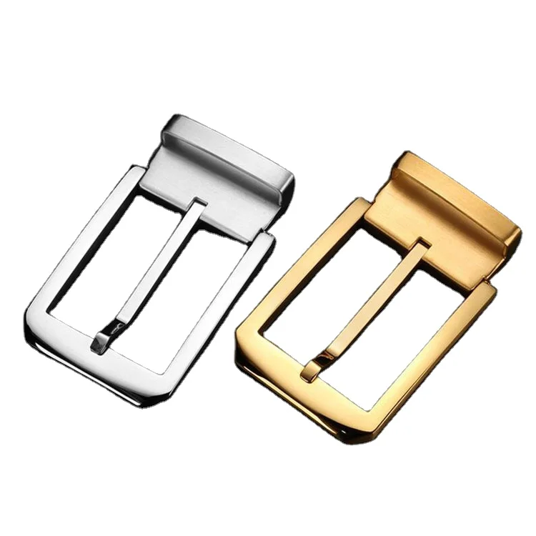 China Manufacture Wholesale Popular Stainless Steel Metal Strap Buckle Simple Italy Belt Buckle for Men
