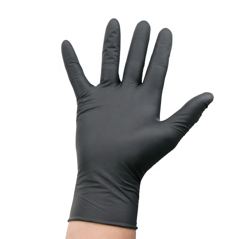 OEM Tattoo/Work Glove Nitrile Glove Disposable Black Gloves