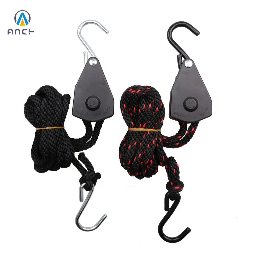 1pc 38inch 3m heavy duty rope ratchet tie down with metal gear 250lbs