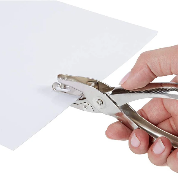 21423 Metal Paper Hole EVA Punch Single Hole Puncher for Paper and Crafts Round Circle Shape