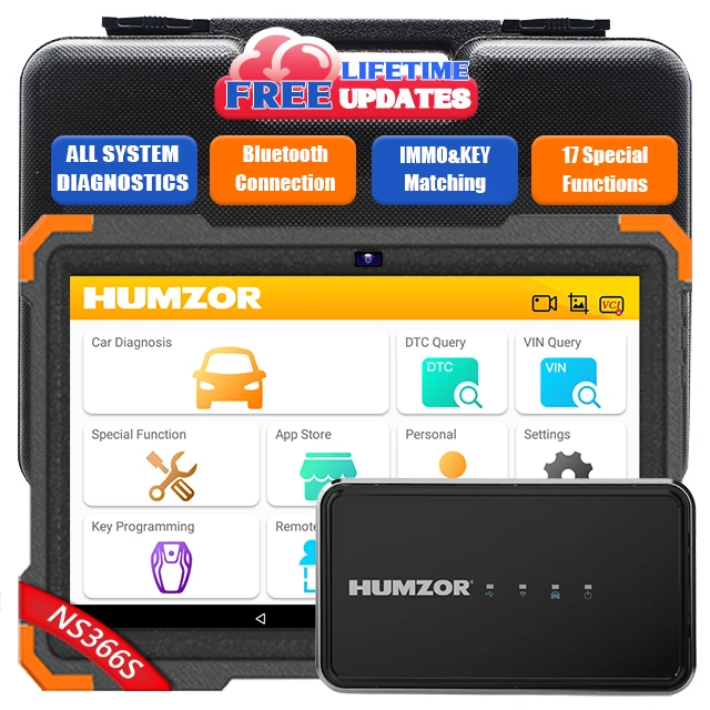 Humzor NS366 Supper All System Obd2 сканер автоматический считыватель кодов ABS/EPB/SAS/DPF Автомобильный диагностический инструмент