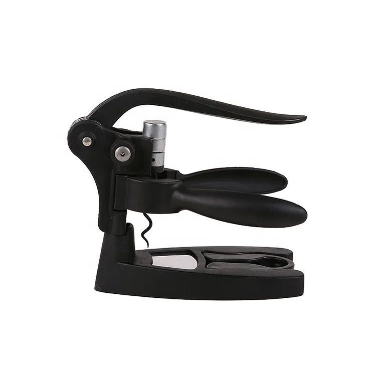 Top Seller Rabbit Style Corkscrew Wine Bottle Lever Screwpull Opener Wine Accessories Gift Set Rabbit Corkscrew with Foil Cutter