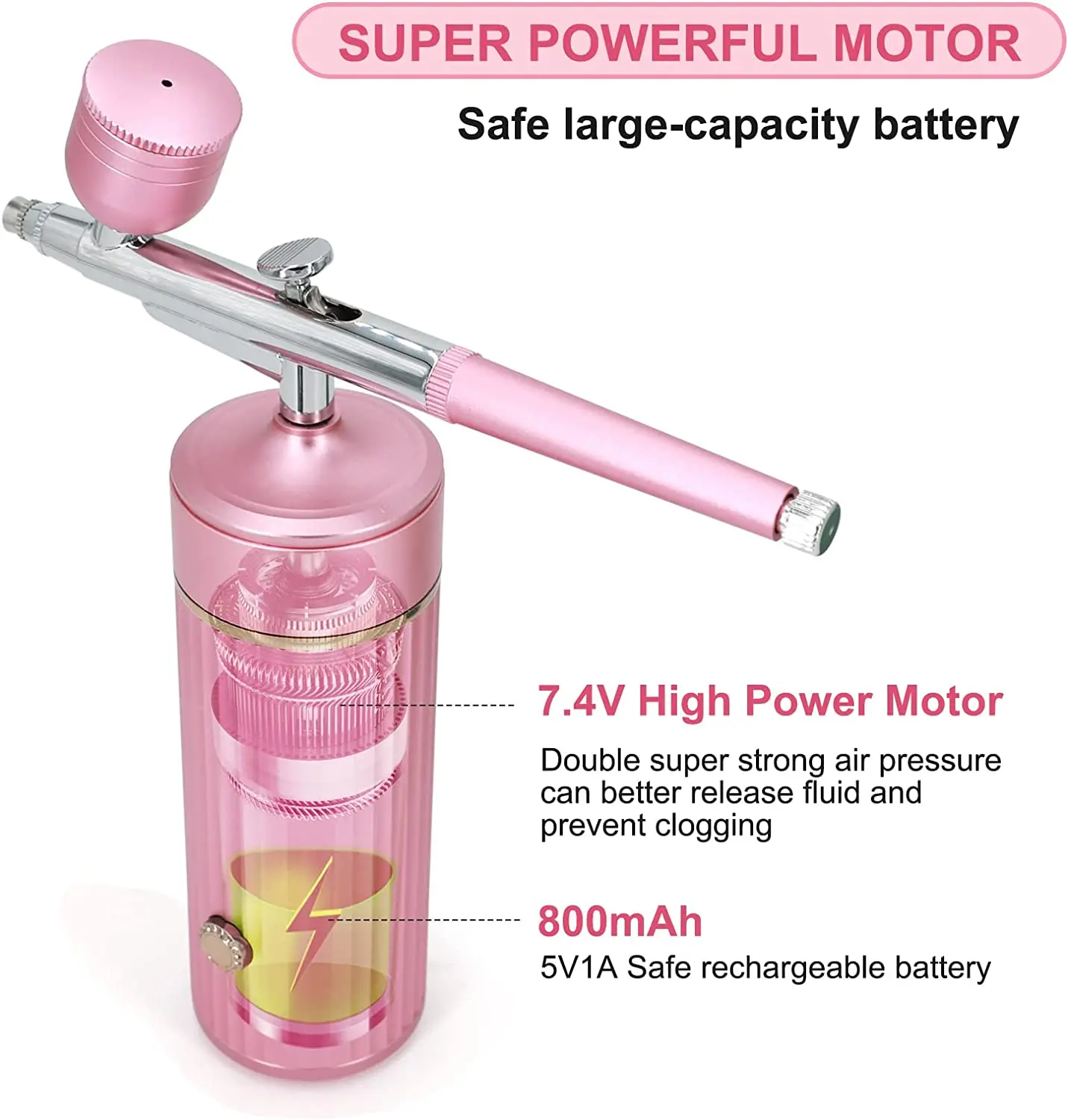 wireless mini Air Brush Paint Kit Spray Cake Decoration Barber cordless makeup machine gun  kit airbrush compressor