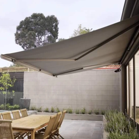 Hot Sale Aluminium Full Cassette Motorized Folding Awning Arm Spare Parts Sun Shade Awning