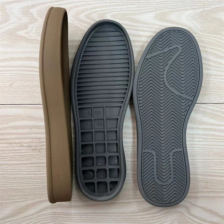 Men moccasin rubber shoe sole for sale China factory good price rubber shoe men soles