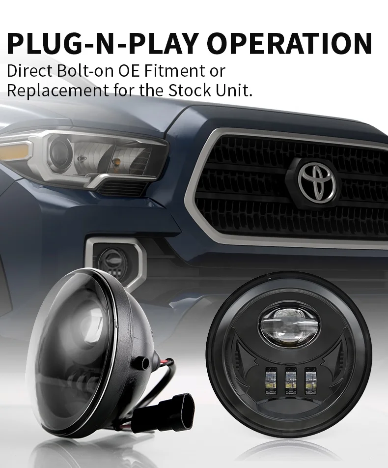 For Toyota auto light systems led fog lights for Tacoma 2005-2011/ Solara 2004-2006/ Sequoia 2008-2015/ Tundra 2007-2013