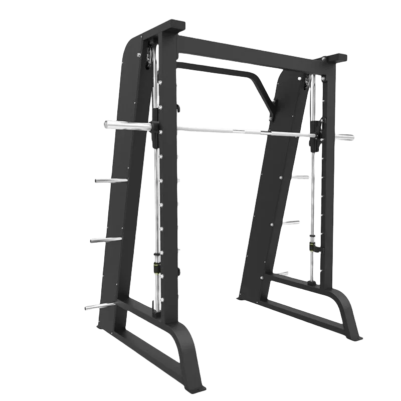 Ergonomic Heavy-Duty Steel Plate Loaded Squat Machine Gym Equipment with Adjustable Weight for Training Smith Machine