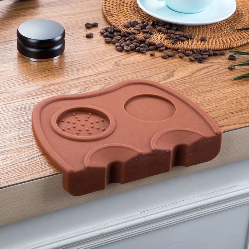 Wholesale Custom Different Types Safe Espresso Tamping Mat Silicone Barista Espresso Coffee Tamper Mat Pad