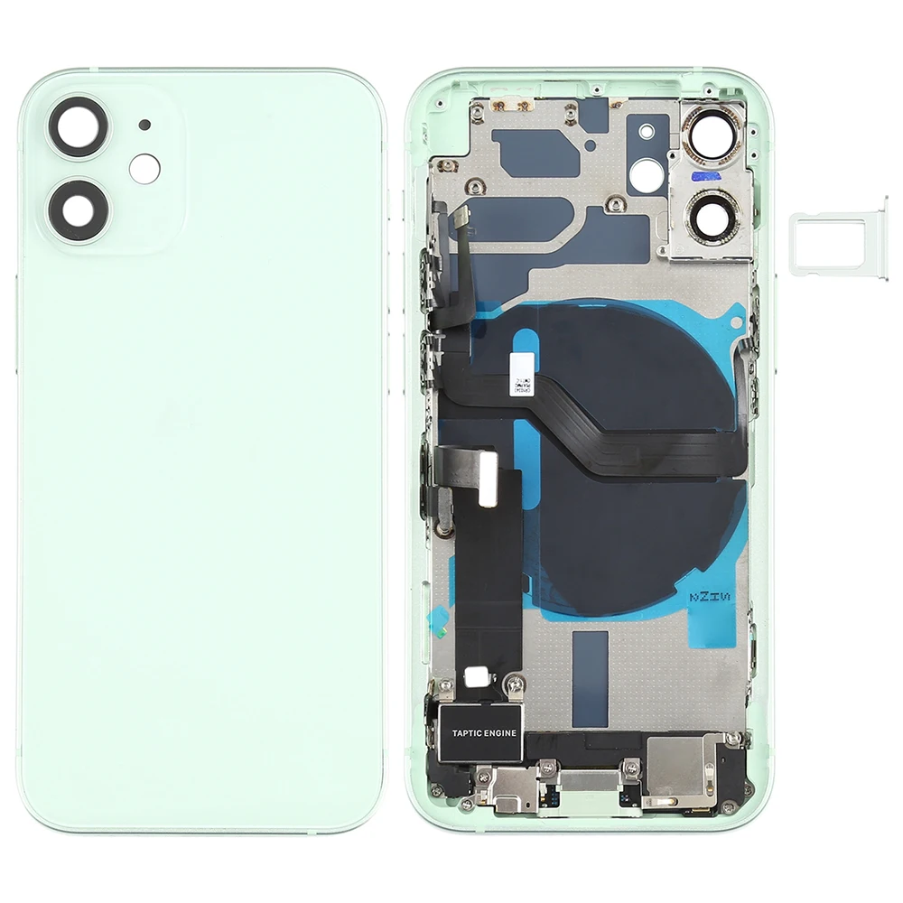 
 Замена для iPhone 12 задняя крышка батарейного отсека Корпус Корпуса Chasiss с полными деталями  