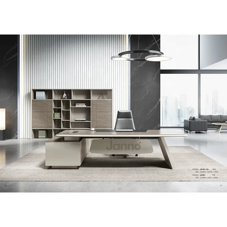 Роскошный деревянный стол, Модульная офисная мебель, современный стол директора, импорт из Китая