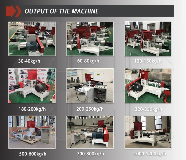 Fish Food Making Extruder Machine Floating Processing Plant