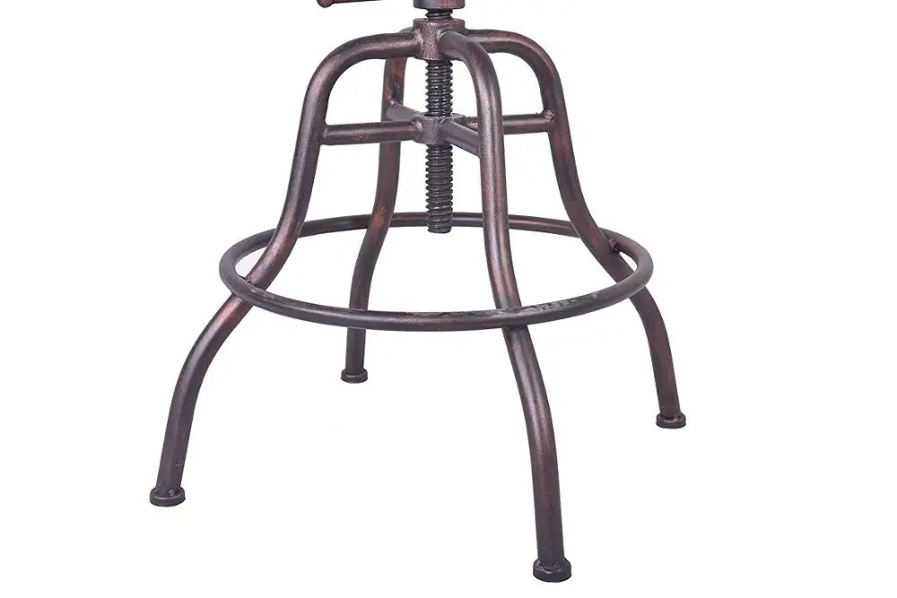 Industrial tractor seat bar stool  iron bar stool with back rest bar chair