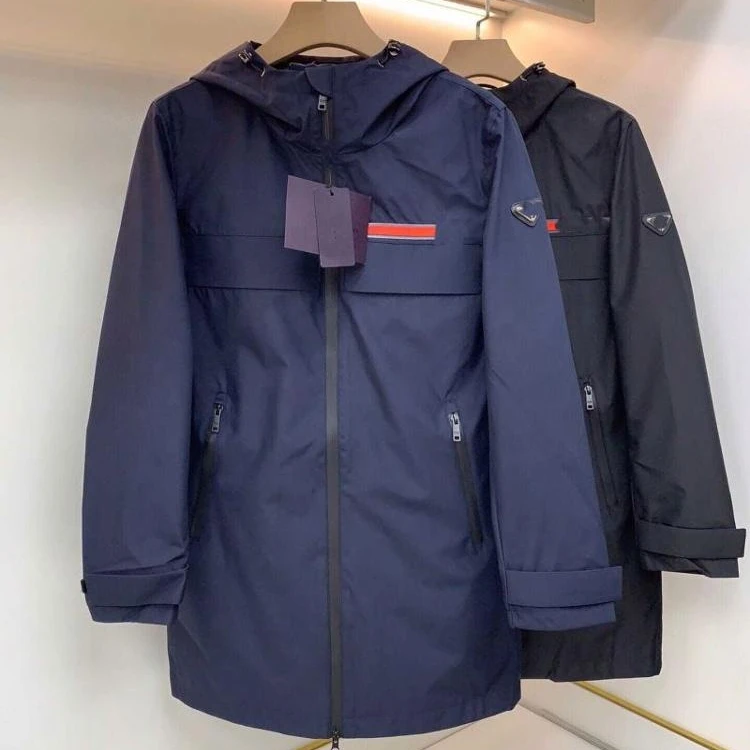 
Professional factory custom wholesale mens jacket blank strap sleeves pullover windbreaker zipper jackets 