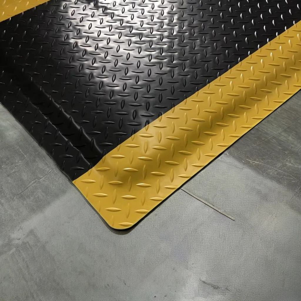 AEGIRSAFE Electrically Diamond Plate Conductive Anti-fatigue Mat With Ground Cord