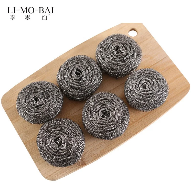 kitchen Cleaning Pot Cleaning Scouring Pad Ball Stainless Steel Wire Soap Scrubber Ball