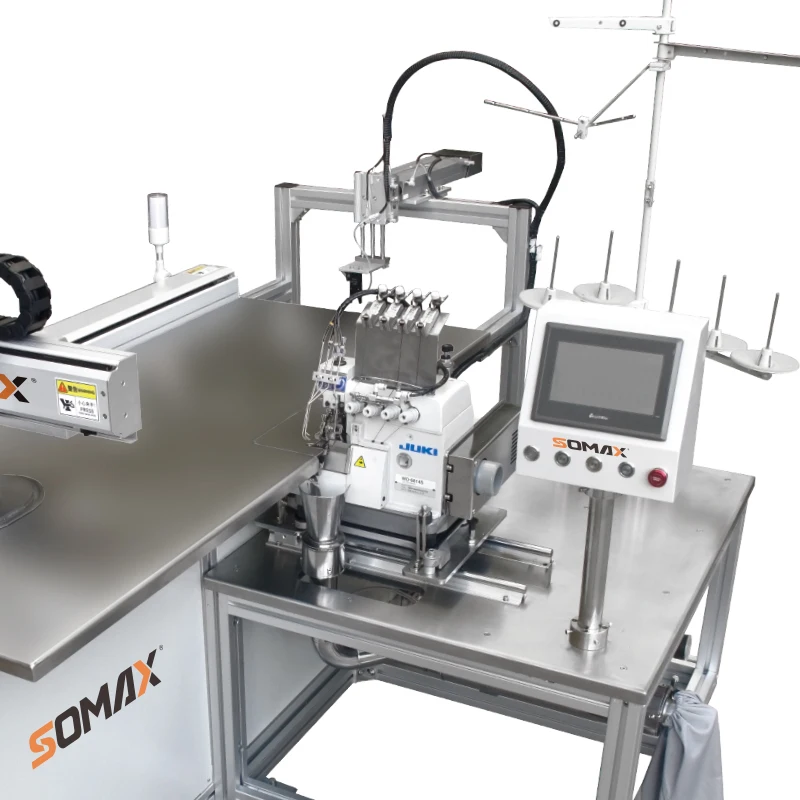 Easy operation multi function SOMAX SM-21SM automatic suits shoulder pads sponge overlock stitching industry cnc sewing machine