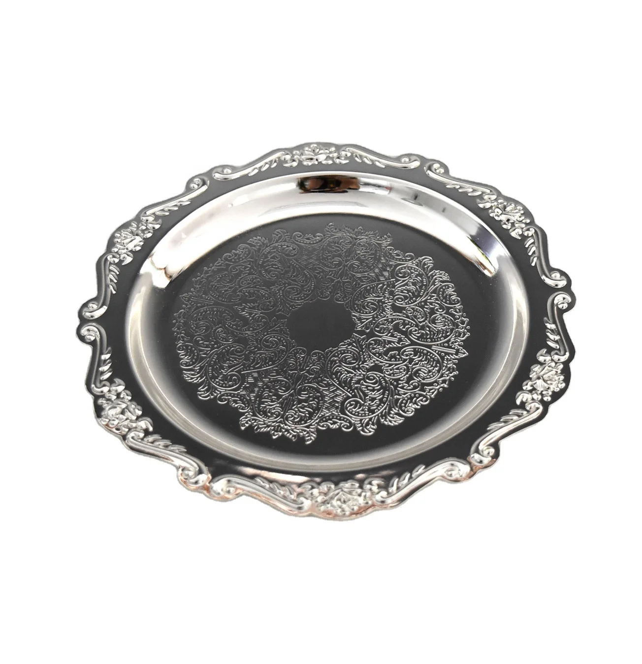 Factory direct sale Turkish iron decorative fruit candy cake serving plate