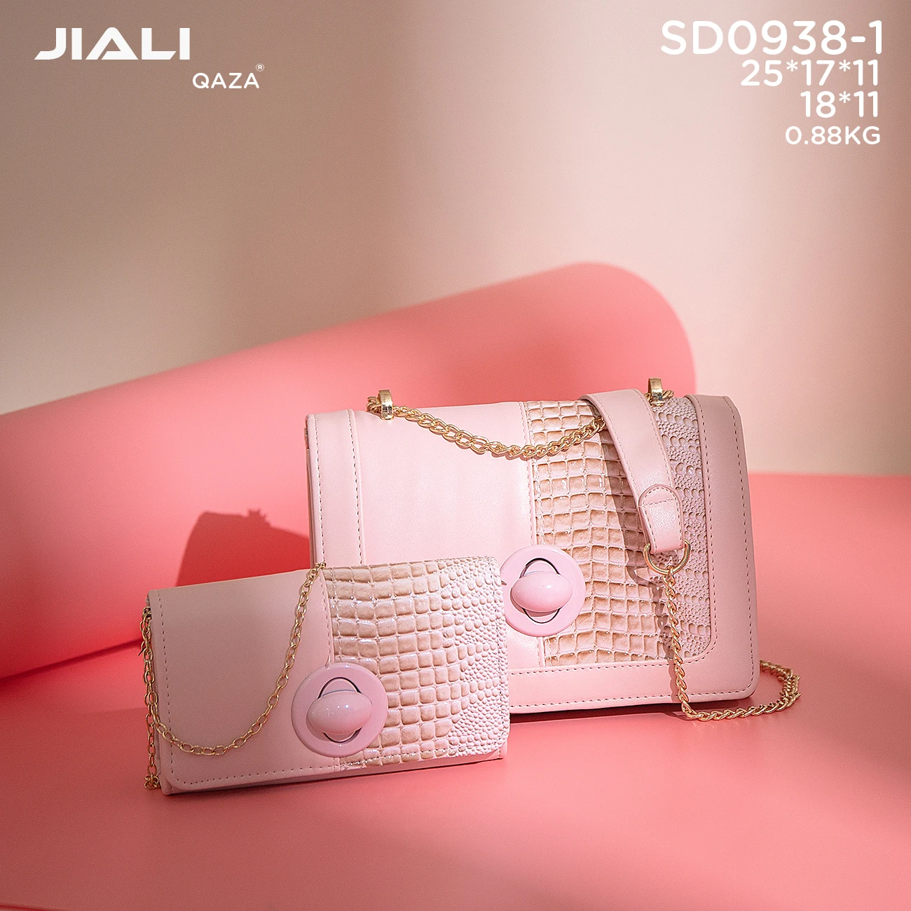 Factory low price wholesale luxury shoulder wallet women 2023 new fashion leather ladies messenger bags set two pieces