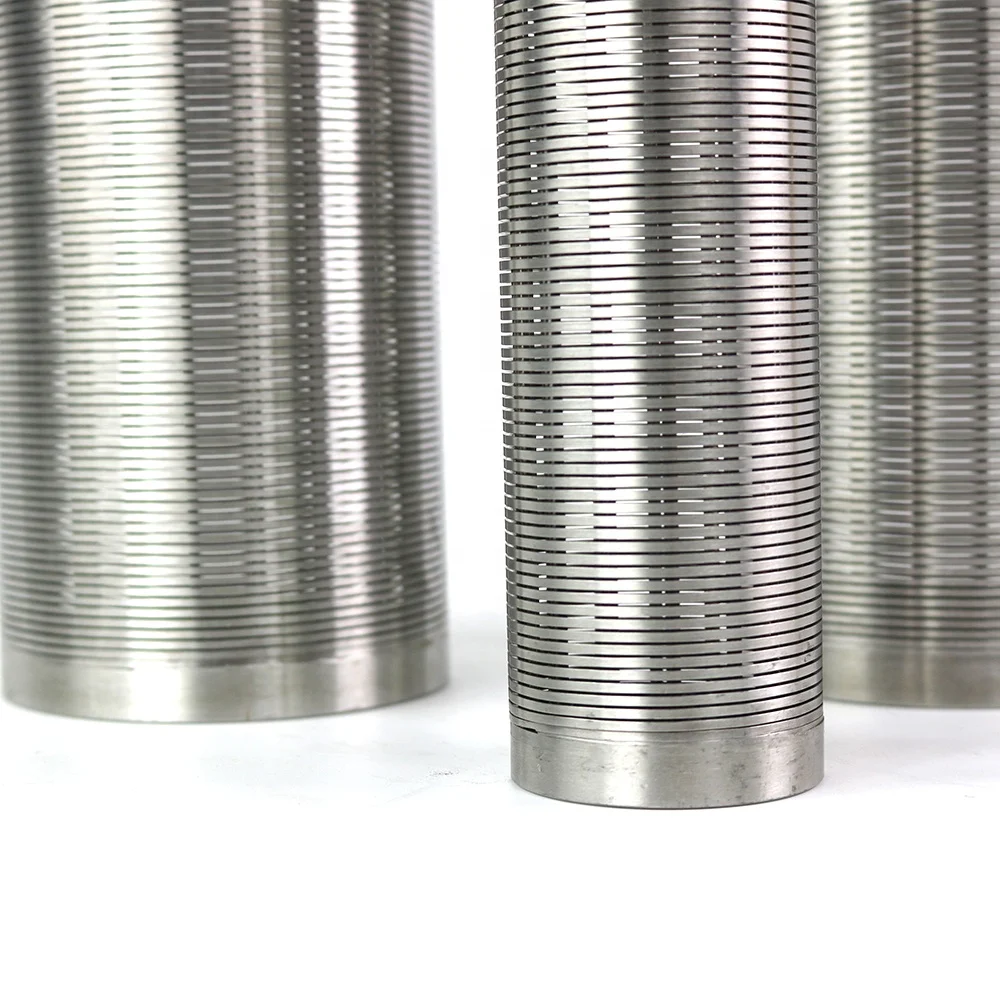 50 100 micron 304 316L stainless steel wedge screen mesh johnson stainless steel screen