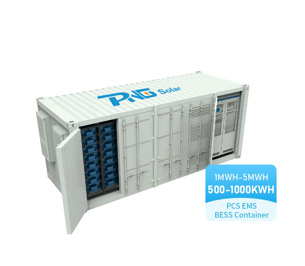 PNG BESS Battery Container 1MWh 2MWh 3MWh 3.5MWh 4.5MWh 5MWh Full 20ft Lithium Battery Storage Container for Commercial Use