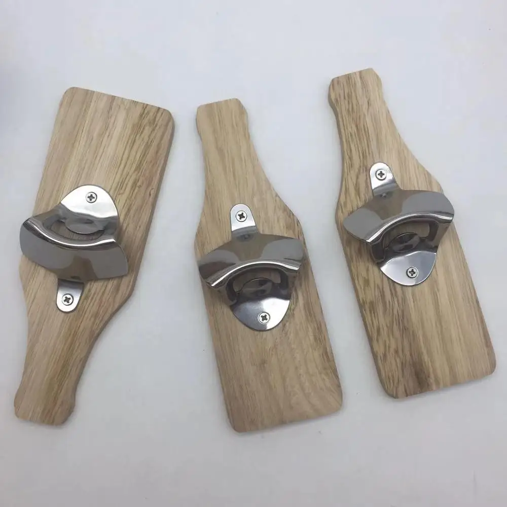 Деревянный настенный Открыватель для бутылок 1613955