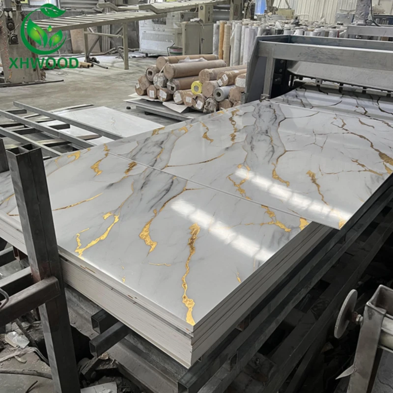 high gloss 4x8  3mm uv marble gilded board marble sheet pvc wall panel marble alternative waterproof uv kitchen panel
