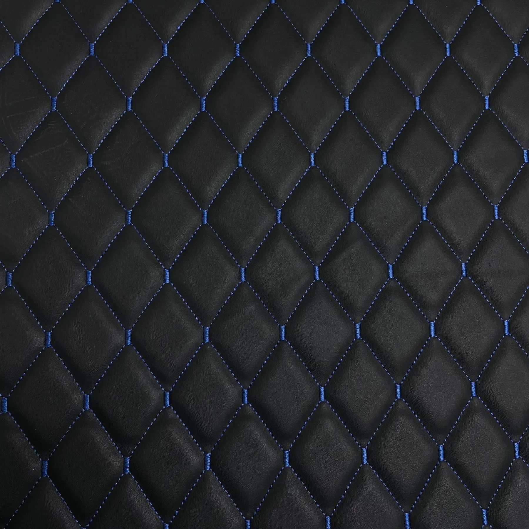 Quilted Sponge Faux Leather Fabric Thick DIY Car Interior Upholstery Material