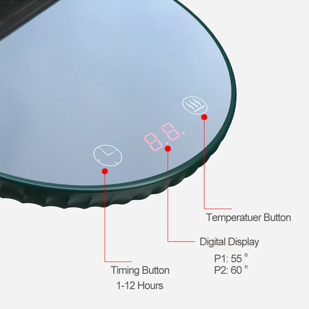 Оптовая торговля OEM изготовленный на заказ для электрического нагрева контроль температуры Керамическая чашка для чая/смарт-Графин кофе кружка с подогревом