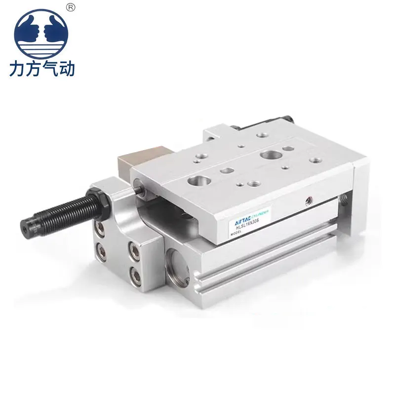 AirTAC cylinder HLSL6X10/HLSL6X20/30/50S series precision guide rail slide table cylinder