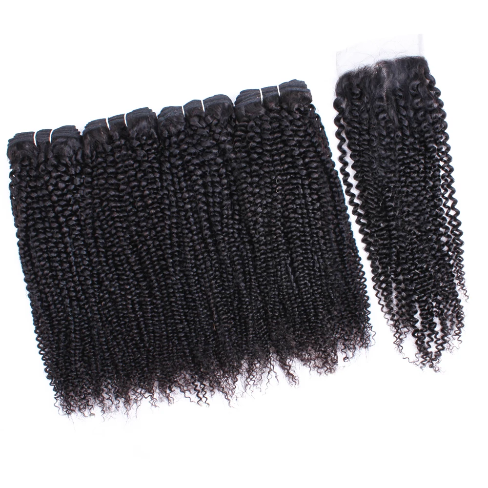 12 A 3 piece weaving kinky hair curly water wave cuticle aligned 100% Brazilian raw virgin human hair extension wholesale
