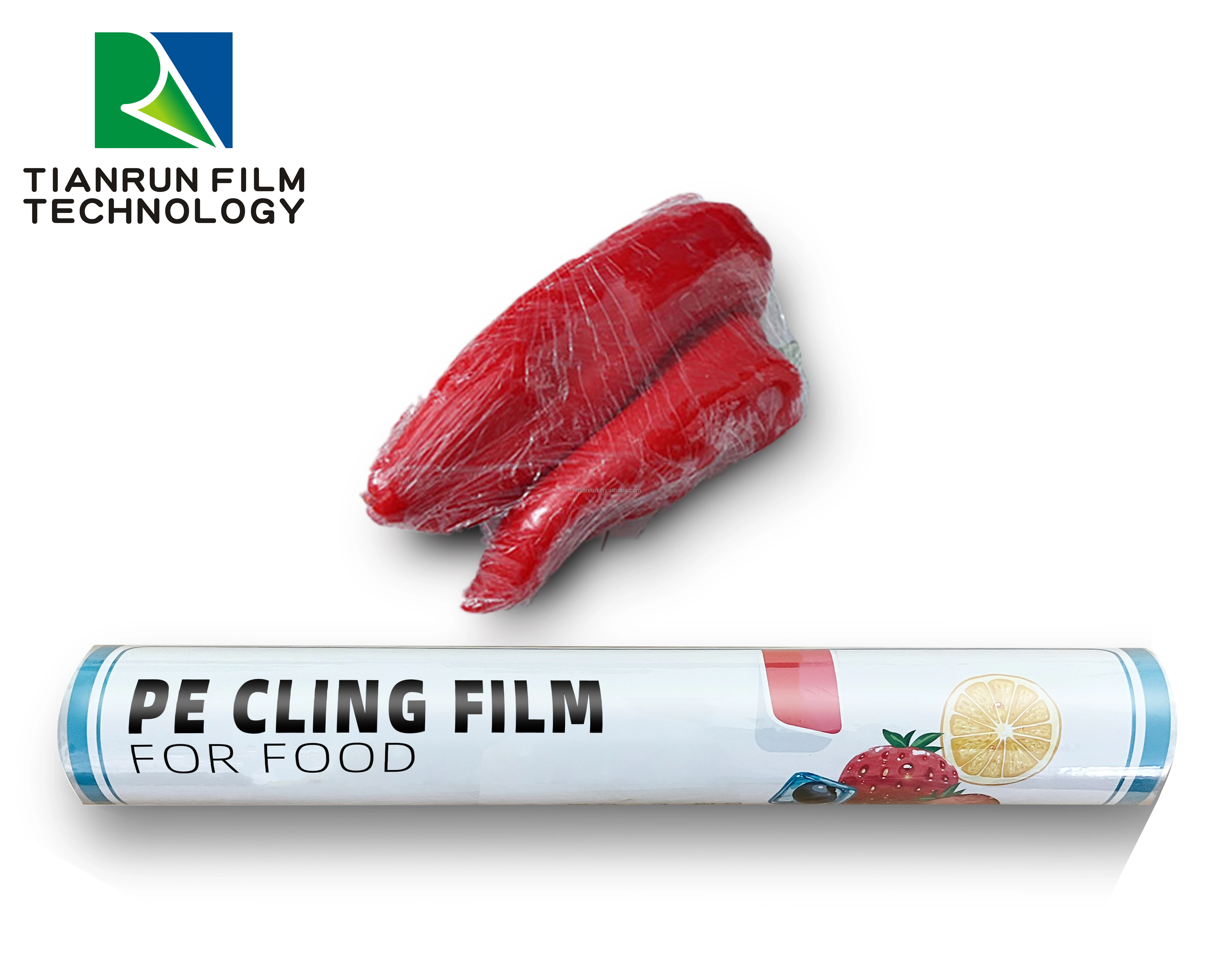 food grade fresh keep 10mic 1500m stretch packing wrapping pvc pe cling film jumbo roll