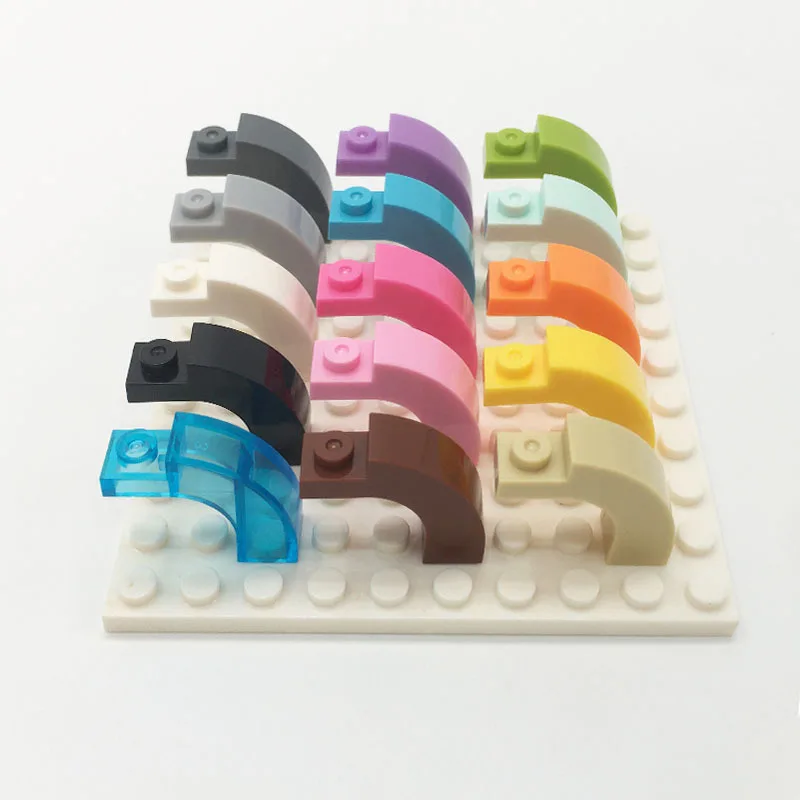 MOC small particles 1x3x2 curved brick compatible with 6005 92903 building block science education building bricks spare parts
