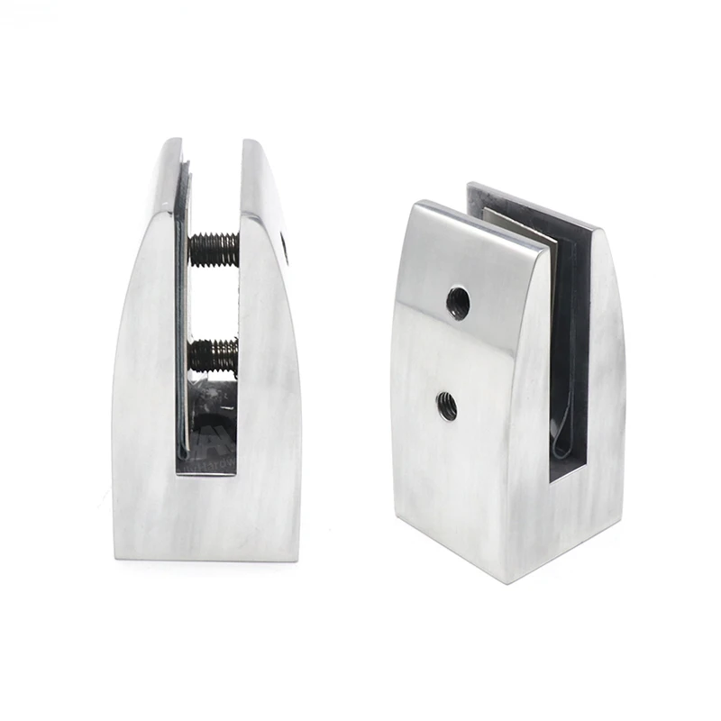 Precision Casting Stainless Steel Pool Fence Glass Railing Clamp Bracket Floor Mount