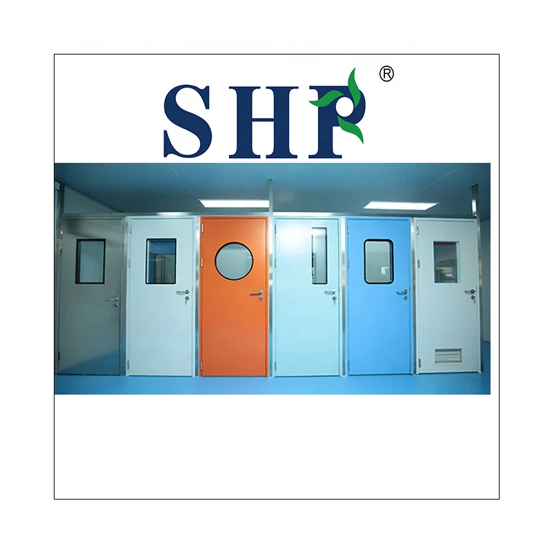 steel doors aluminum material manufacturer Swing Hospital Ward Operating Room Cleanroom Metal Steel Doors
