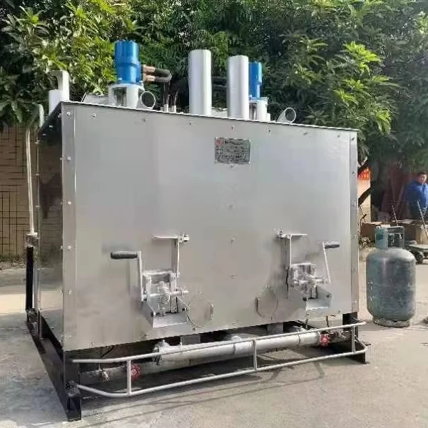 Double cylinders thermoplastic boiler thermoplastic road marking paint kneading machine road hot melt kettle