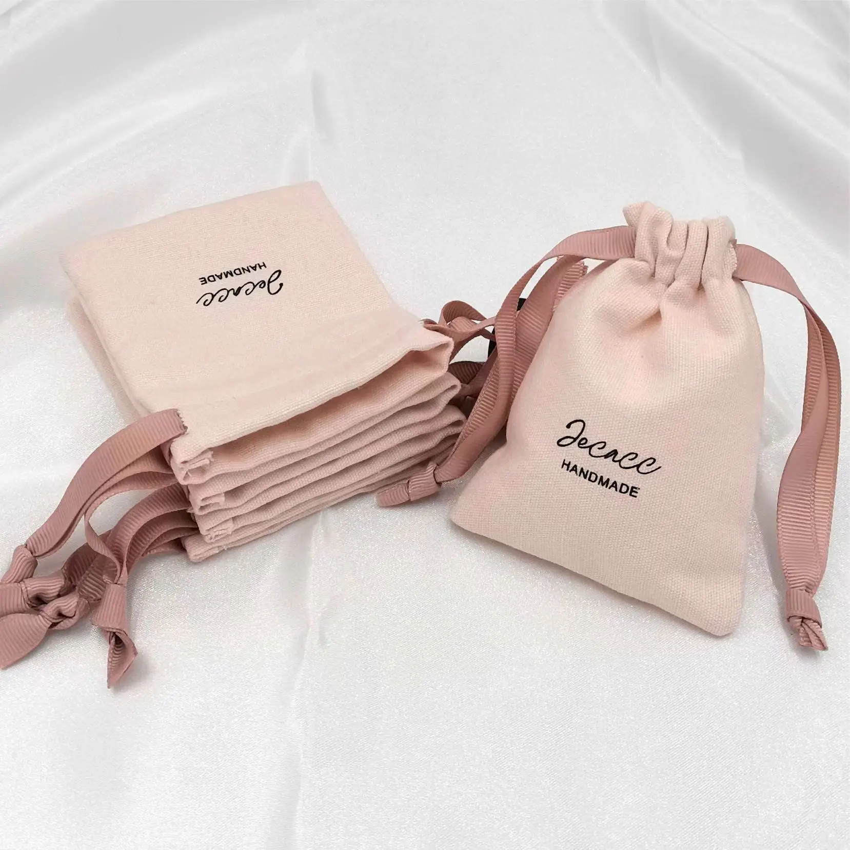 Роскошный мягкий заказной косметический подарок ювелирные изделия хлопок бархат сумка для упаковки