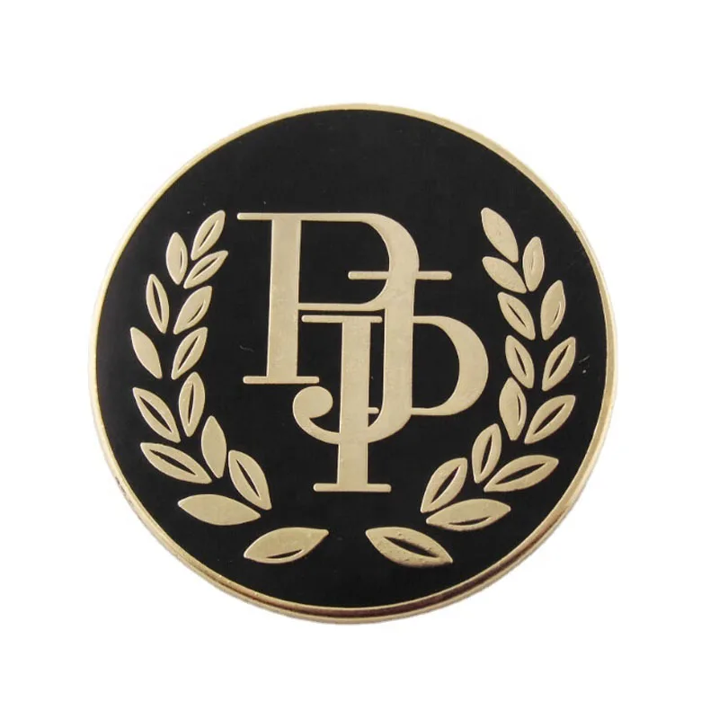 Custom Lapel Pins Enamel Offset Print School Badges Circle Metal Brooch Pin Badge