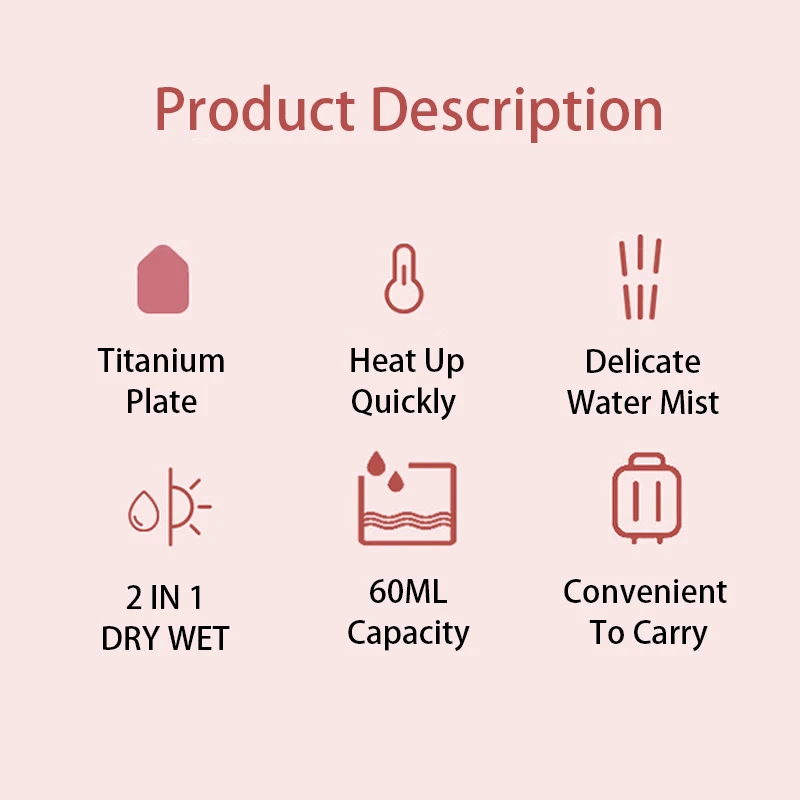 Portable Mini Handheld Home Travel 30W Home Travel Garment Steamer Clothes Steam Iron Electric Iron