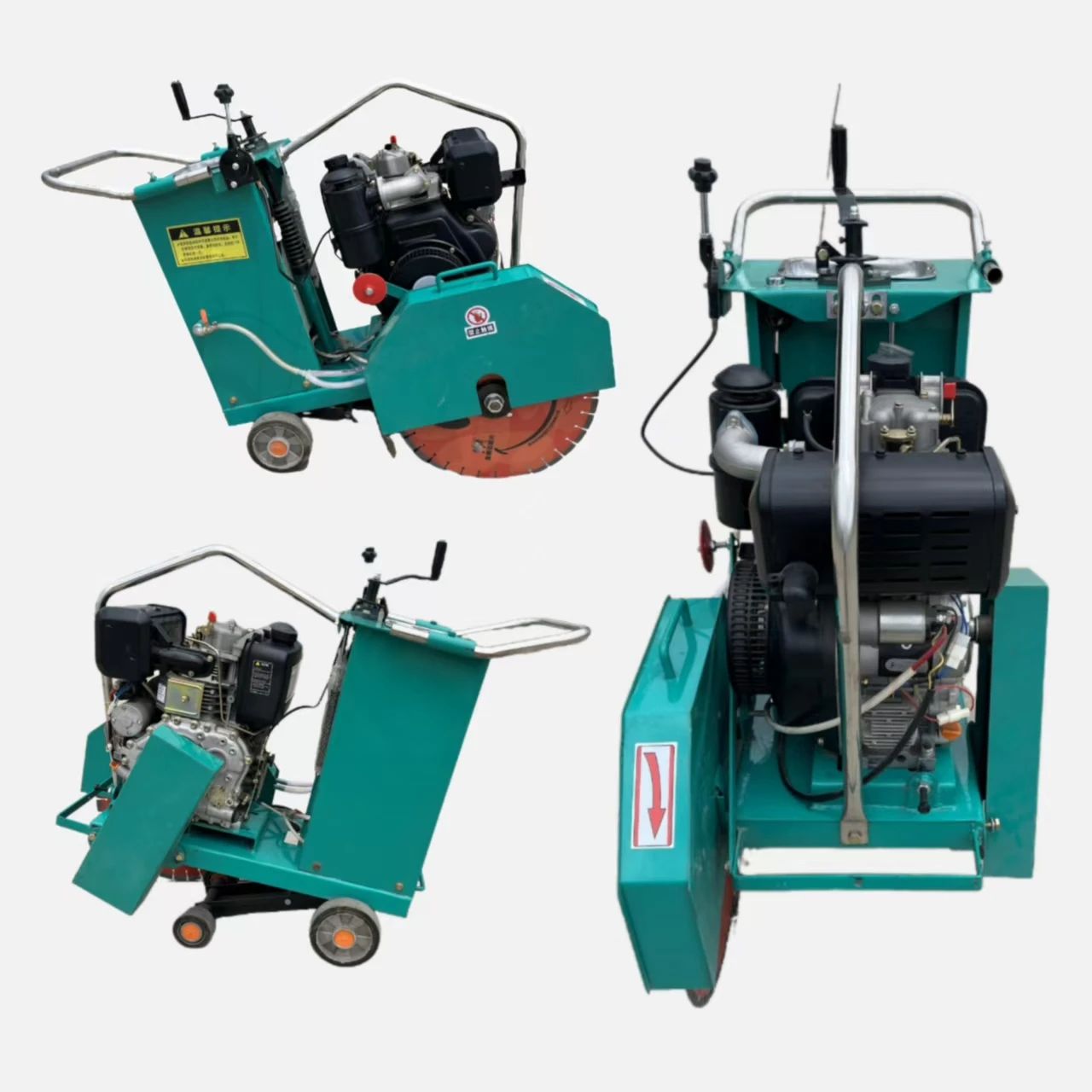 Semi-automatic Driving Cement Cutting Machine Dust Free Concrete Cutter Asphalt Concrete Floor Cutting Machine